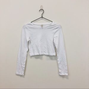 NWOT LF Emma & Sam Athletic Mesh Long Sleeve Crop